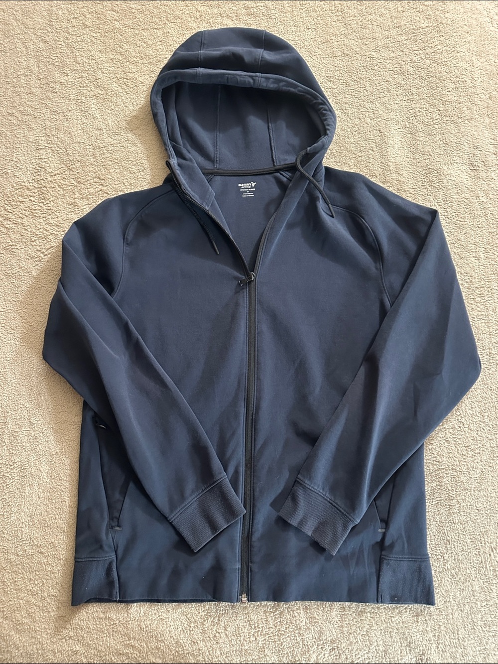 Men's Navy Full-Zip Hoodie Jacket - Old Navy Active